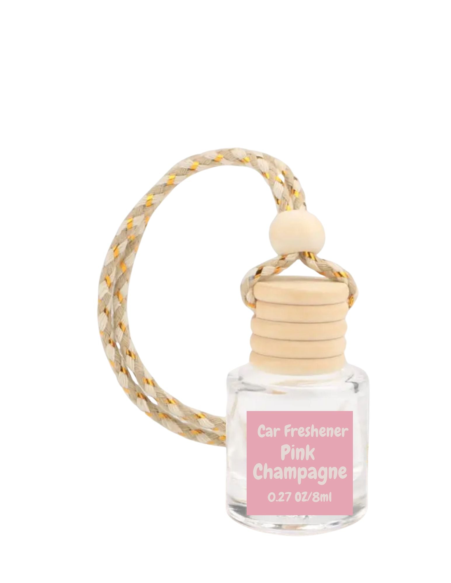 Pink Champagne Hanging Car Diffuser