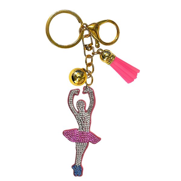 Ballet Crystal Bling Keychains