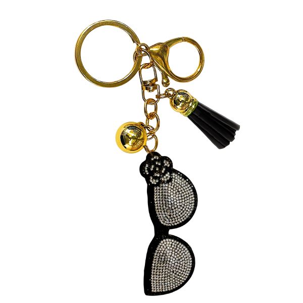 Sunglasses Crystal Bling Keychain