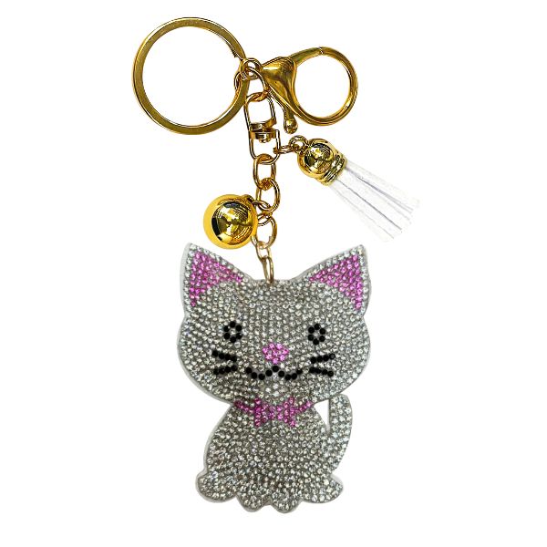 Cat Crystal Bling Keychains