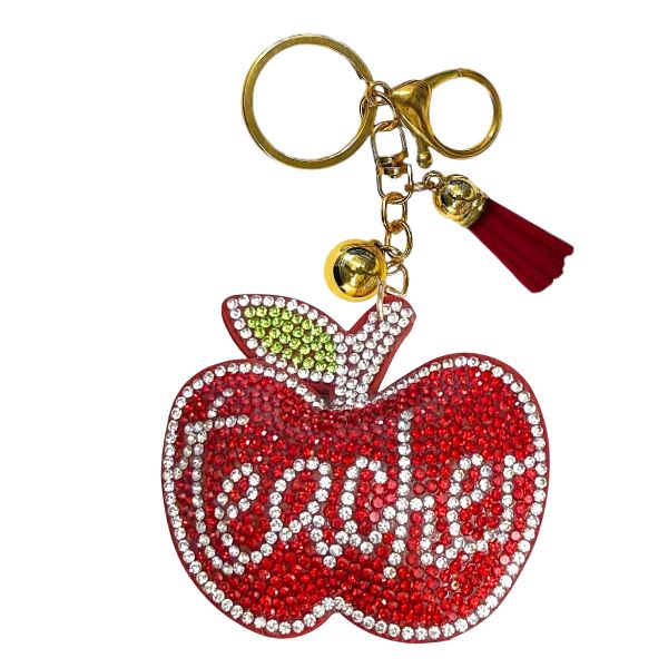 Teacher Crystal Bling Keychain