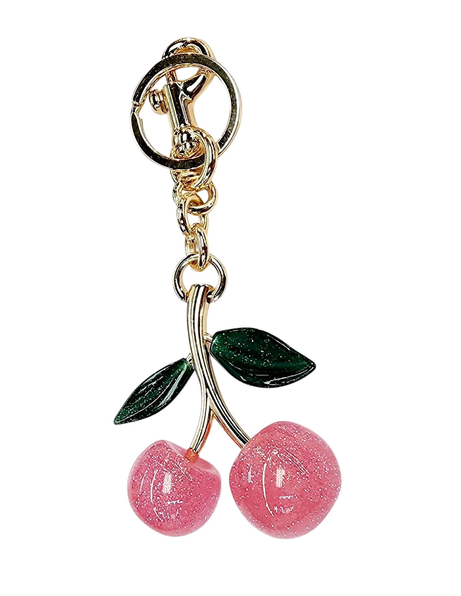 Light Pink Cherry Bag Charms and Keychain
