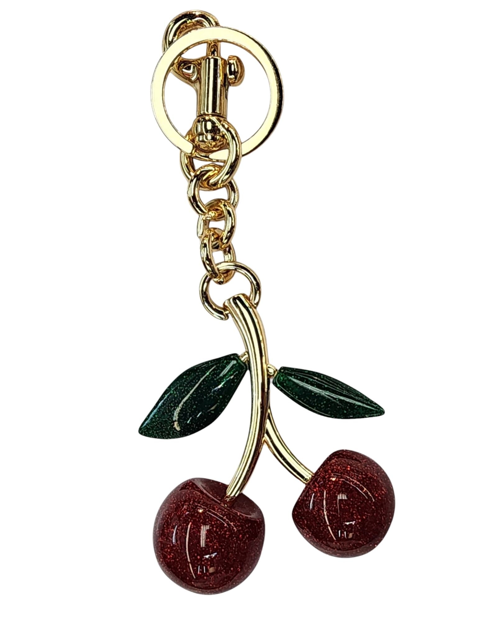 Red Cherry Bag Charm and Keychain