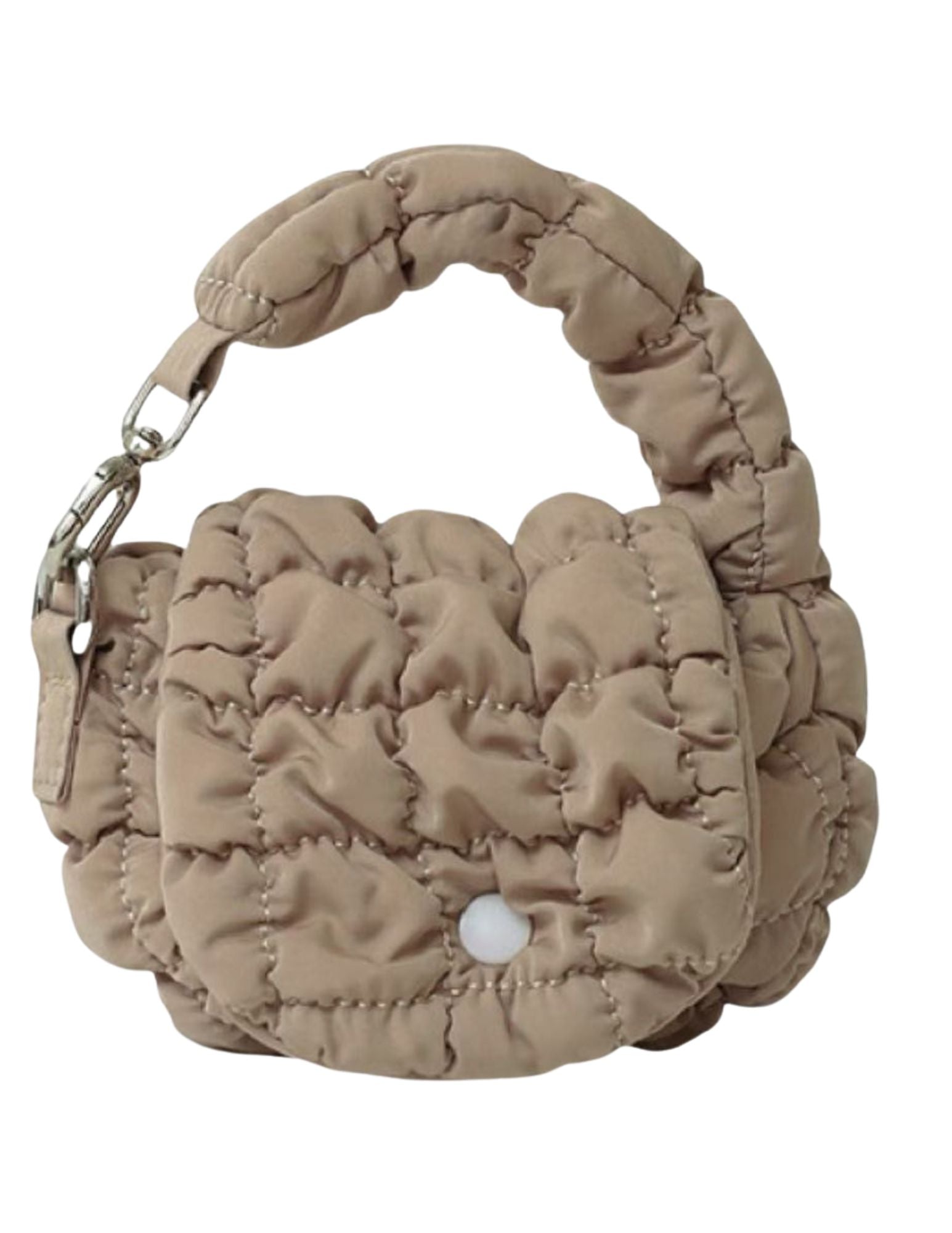 Beige Puffer Mini Bag