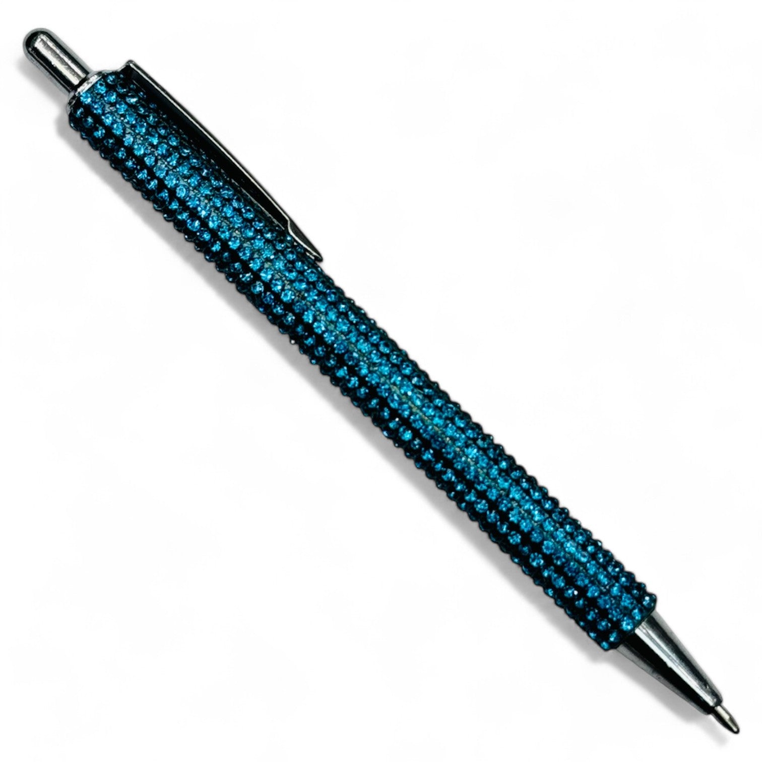 Teal Rhinestone Pen